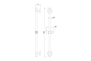 Второе фото. Стойка для душа MILARDO Niagara