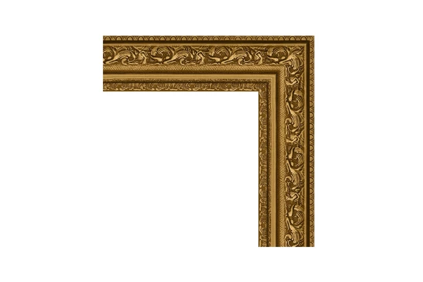 Зеркало в раме Виньетка состаренное золото 56 мм (изображение №3)
