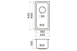Второе фото. Мойка врезная Tadzava