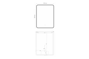 Второе фото. Зеркало с LED подсветкой ORANGE Black