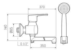 Второе фото. Смеситель для ванны SL50
