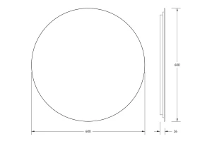 Второе фото. Зеркало с LED-подсветкой Opti