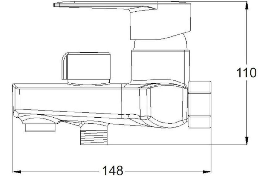 Смеситель для ванны PL6 (изображение №2)