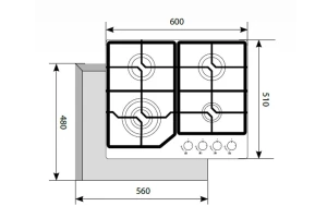 Газовая панель LEX GVG 640-1