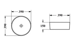 Второе фото. Раковина накладная BOND Circle