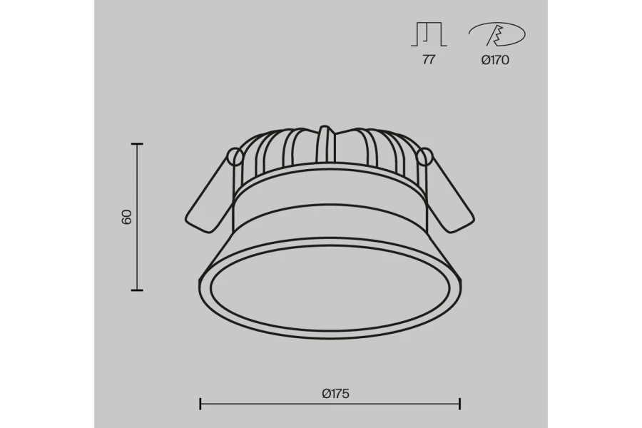 Светильник встраиваемый Downlight Okno (изображение №8)