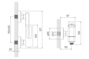 Второе фото. Смеситель для ванны IDDIS Slide
