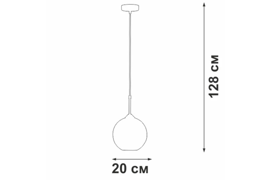 Светильник подвесной VITALUCE V2987-1/1S (изображение №5)