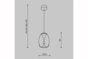 Второе фото. Светильник подвесной MAYTONI Modern Splash