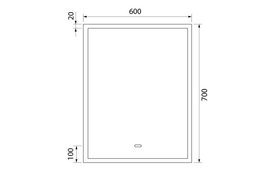 Зеркало с подсветкой IDDIS Slide (изображение №12)