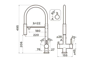Второе фото. Смеситель OMOIKIRI Kanto