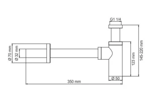 Сифон для раковины WasserKRAFT Wern