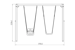 Второе фото. Уличные качели Р911