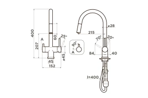 Второе фото. Смеситель OMOIKIRI Akita-S-C