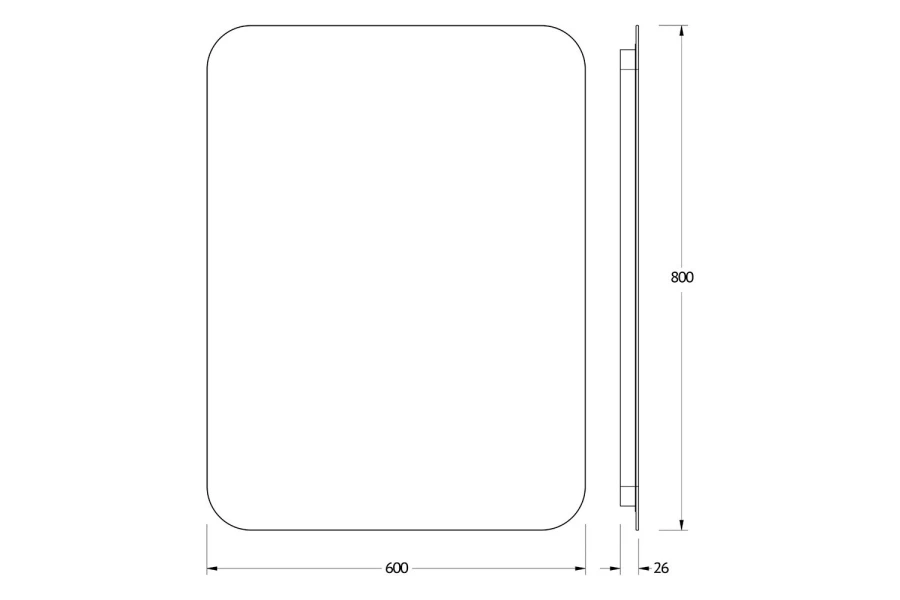 Зеркало с LED-подсветкой Opti (изображение №3)