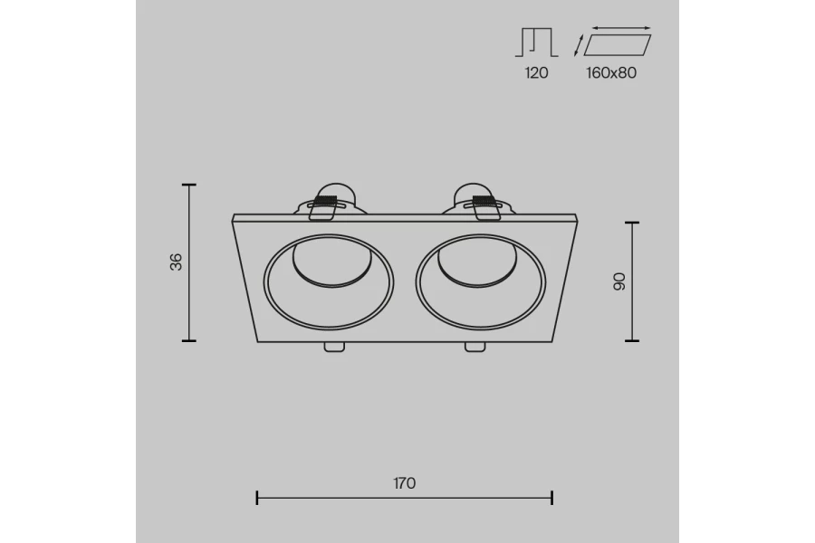 Светильник встраиваемый MAYTONI Downlight Zoom (изображение №9)