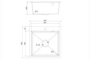 Второе фото. Мойка с выпуском UKINOX Практика