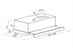 Второе фото. Вытяжка LEX HUBBLE G 600 BLACK