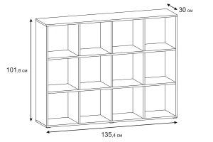 Стеллаж 12 секций Bricks
