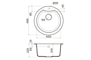 Второе фото. Мойка врезная OMOIKIRI Yasugata 48