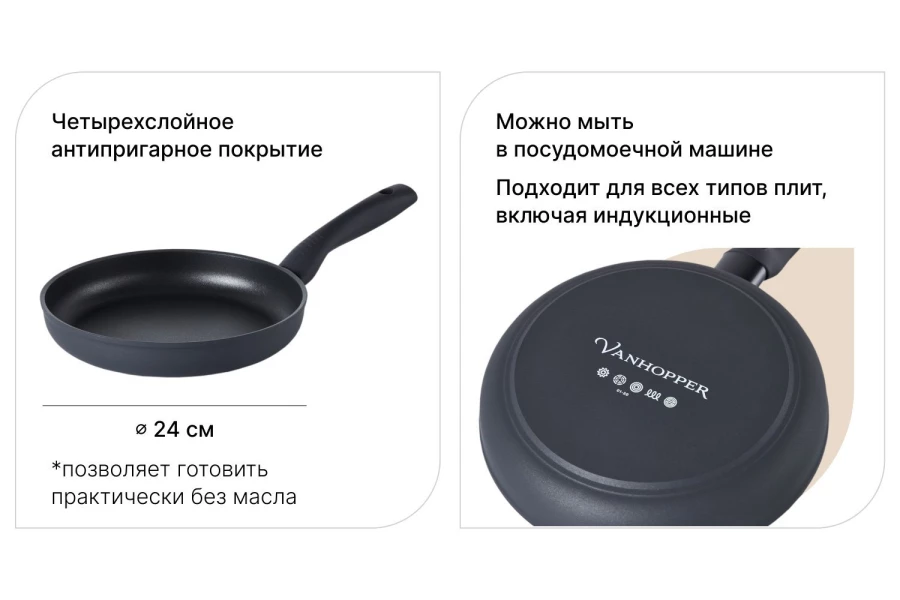 Сковорода VANHOPPER Platinum (изображение №2)