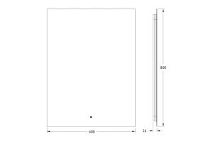 Второе фото. Зеркало с LED-подсветкой DEFESTO Glow