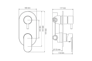 Смеситель для ванны и душа WasserKRAFT Mindel 8571