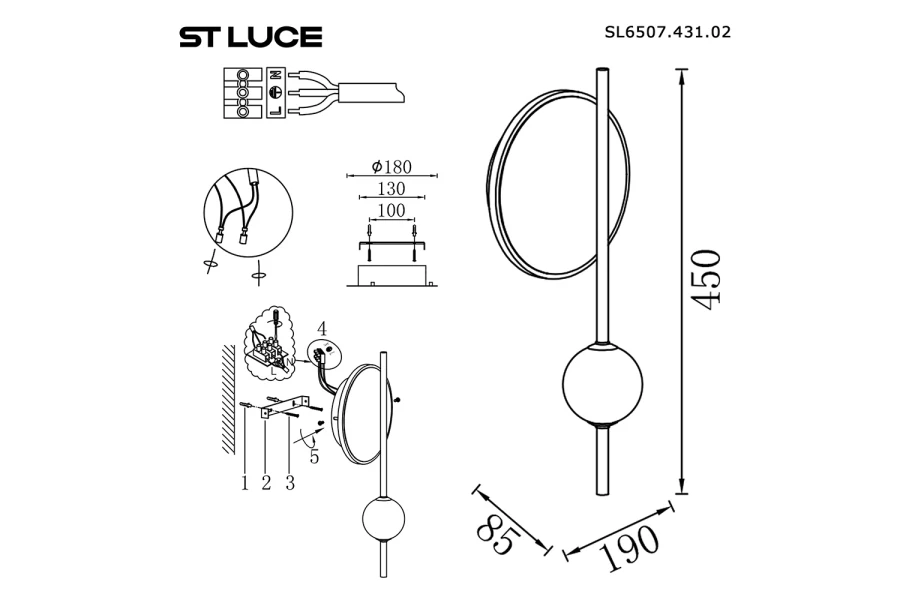 Светильник настенный ST LUCE Dali (изображение №4)