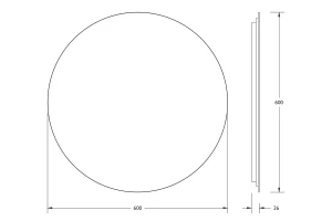 Второе фото. Зеркало с LED-подсветкой Opti