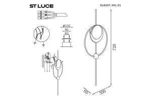 Второе фото. Светильник настенный Dali