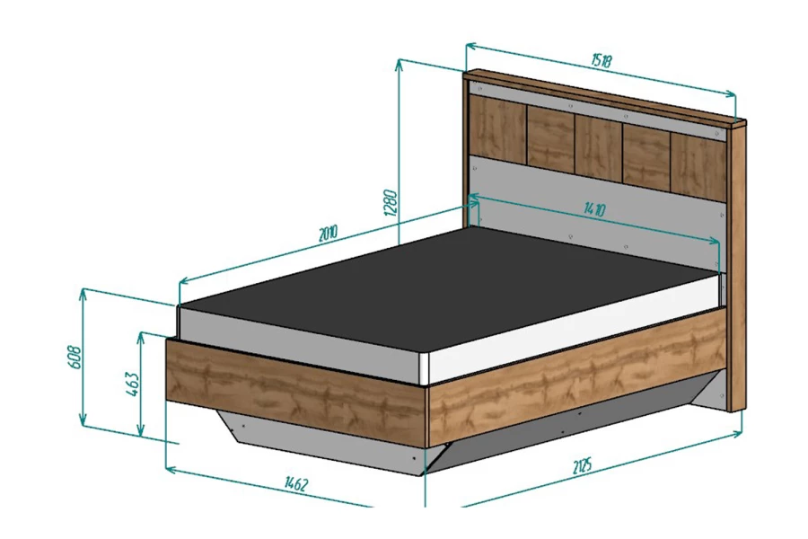 Кровать с подъёмным механизмом Аризона (изображение №9)