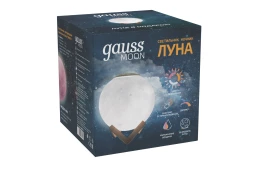 Светильник настольный c увлажнителем воздуха LED Gauss 3D Луна