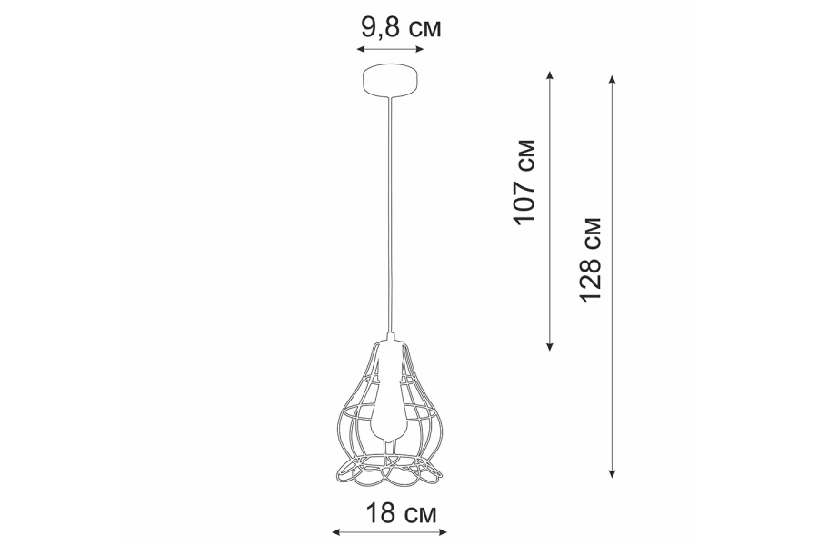 Светильник подвесной V2868-1/1S (изображение №5)