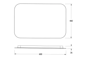 Второе фото. Зеркало с LED-подсветкой Opti
