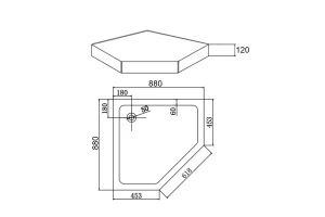 Второе фото. Душевой уголок с поддоном A03-090TCR