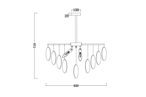 Второе фото. Люстра FREYA Modern