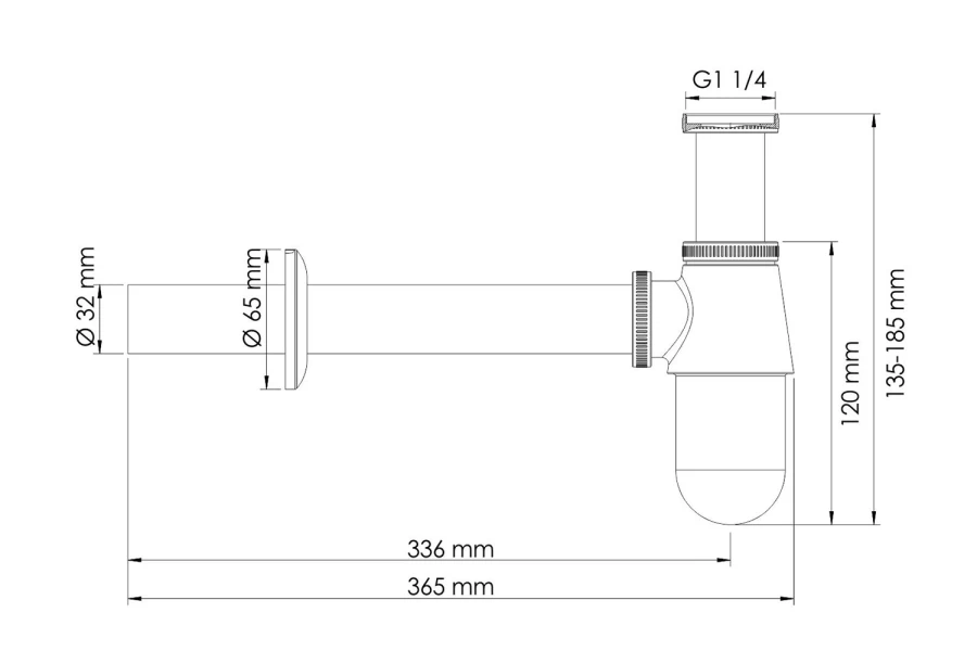 Сифон для раковины WasserKRAFT (изображение №2)