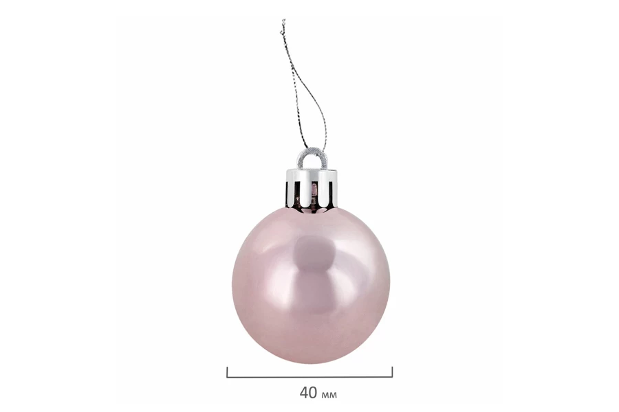 Набор ёлочных шаров Elegant Pink (изображение №14)