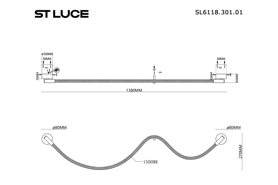 Светильник настенный ST LUCE Marlow (изображение №3)