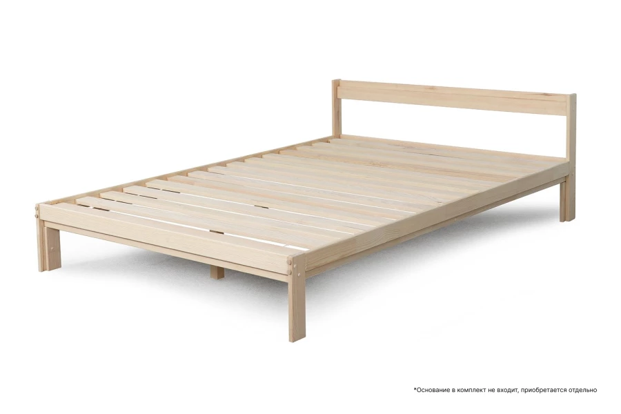 Каркас кровати - аналог IKEA NEIDEN, 200х 120 см, натуральное дерево (изображение №4)