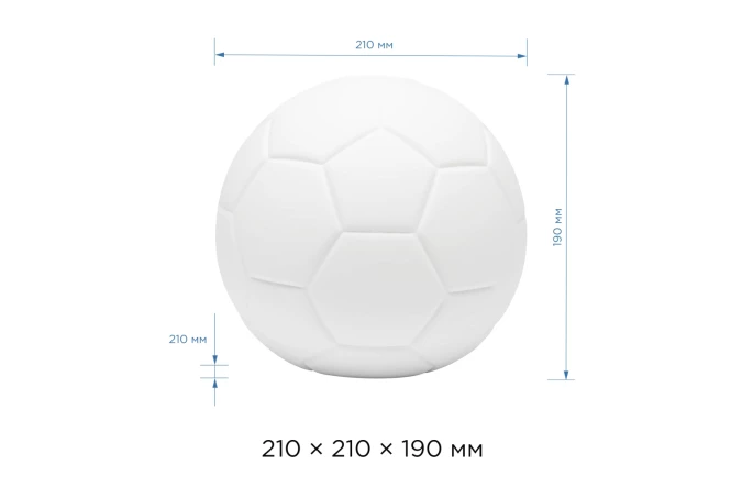 Лампа настольная с выключателем VILART Футбольный мяч (изображение №6)