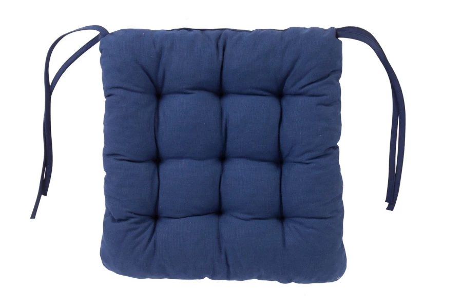 Купить сидушки недорого. Декоративная подушка (сидушка). Подушка на стул синяя. Подушка на стул 40х40 см синяя. Подушка сидушка декоративная на белом фоне.