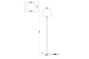 Второе фото. Торшер FREYA Rosemary