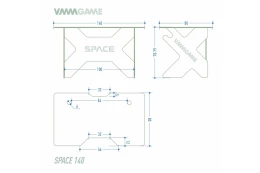 Игровой компьютерный стол VMMGAME Space 140 Dark Grey