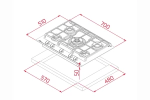 Второе фото. Газовая панель Teka GZC 75330 XBN