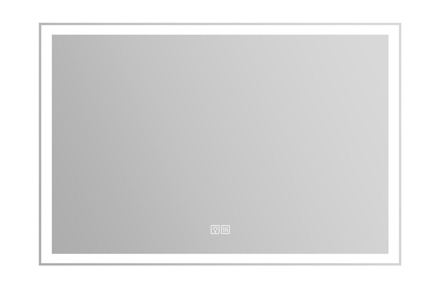 Зеркало с подсветкой SPC-GRT-900-600-LED-TCH-WARM