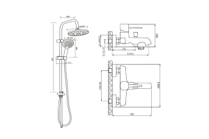 Второе фото. Душевая система ORANGE Karl M05-932