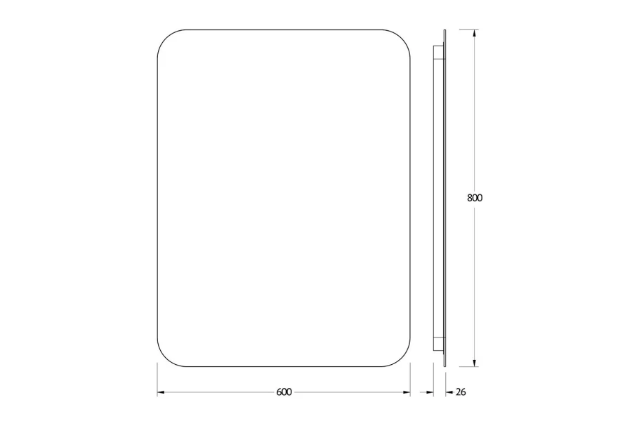 Зеркало с LED-подсветкой Opti (изображение №3)