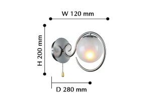 Второе фото. Светильник настенный Fabbio 2 кв.м
