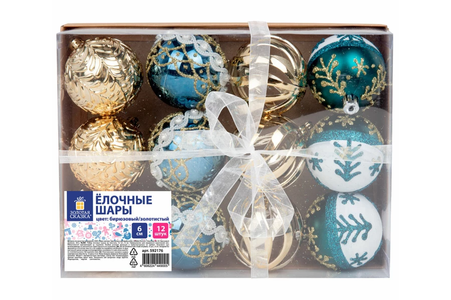 Набор ёлочных шаров Frost forest (изображение №3)